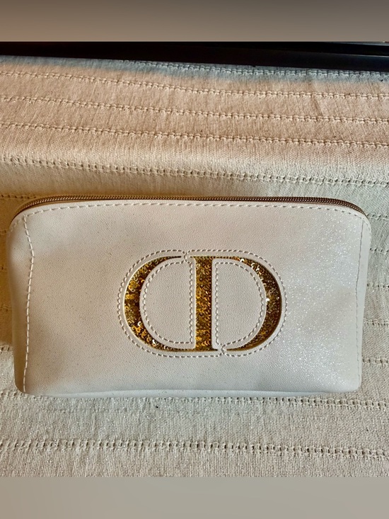 Dior Handbags - Christian Dior cosmetic case with Gold Logo Detail